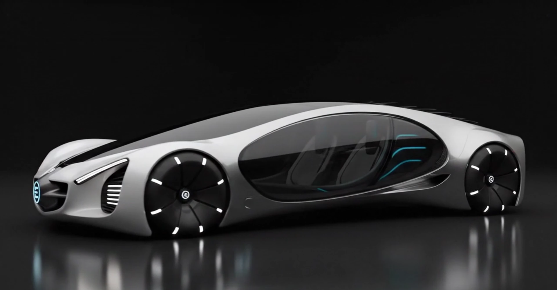 Concept EVA — futuristic concept car, side profile
