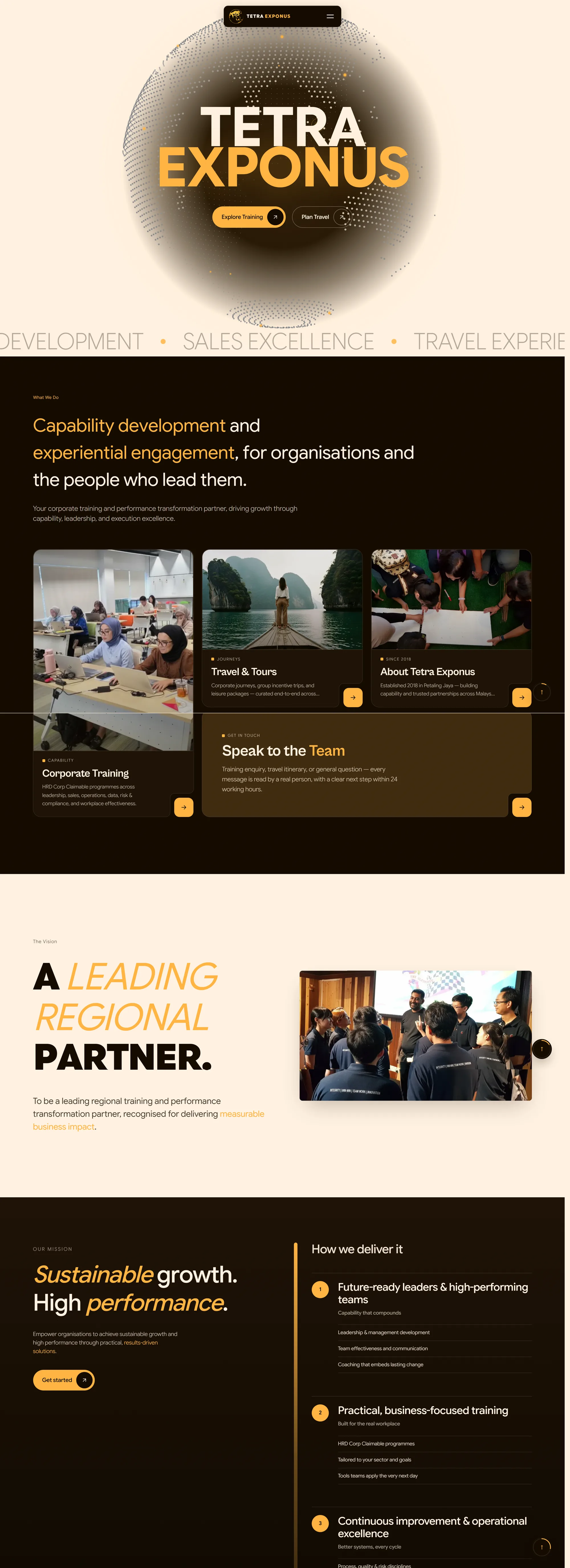 Dual-Mandate Corporate Architecture — desktop view