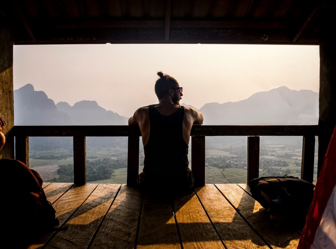 Man looking at Horizon - Evaporize Studio